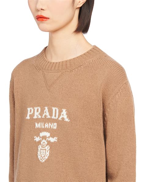 maglione uomo prada|Maglione In Lana Cashmere Cammello .